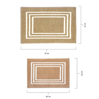 Microfibre Beige Bathmat (Pack of 1)