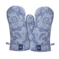 Cotton Blue Oven Gloves (Pack of 2)