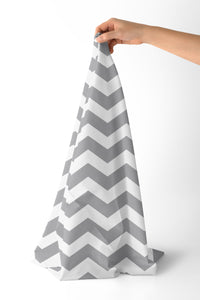 20s Sheeting Zig Zag Grey Fabric (1 Meter)
