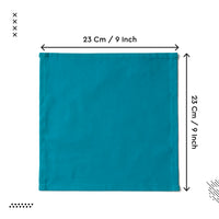 Cotton Azul Blue Table Napkins (Pack of 12)