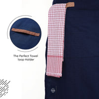 Cotton Scotch Blue Apron (Pack of 1)