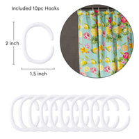 Polyester Pineapple Shower Curtain (Pack of 1)