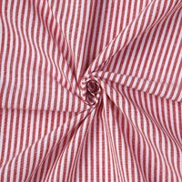 Cotton Ticking Red Table Runner (Pack of 1)