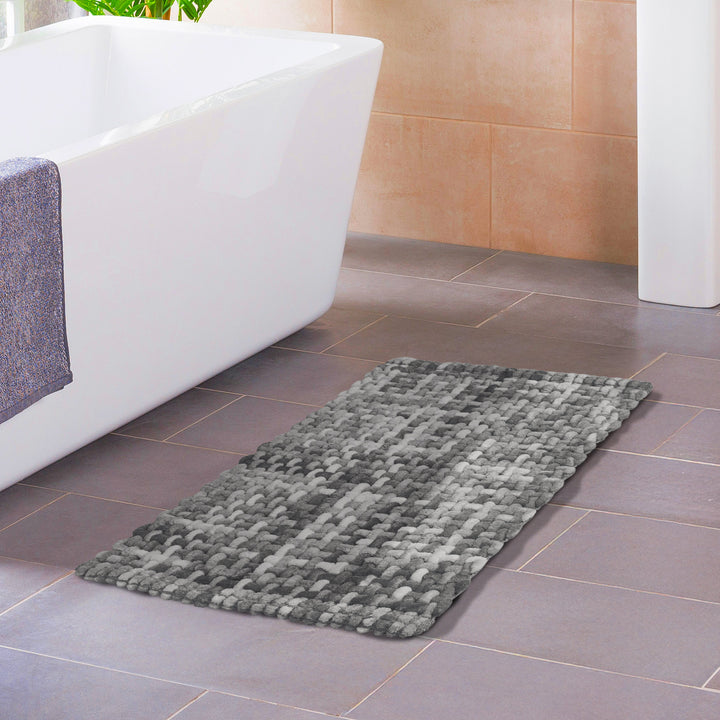 Cotton Grey Bathmat (Pack of 1)