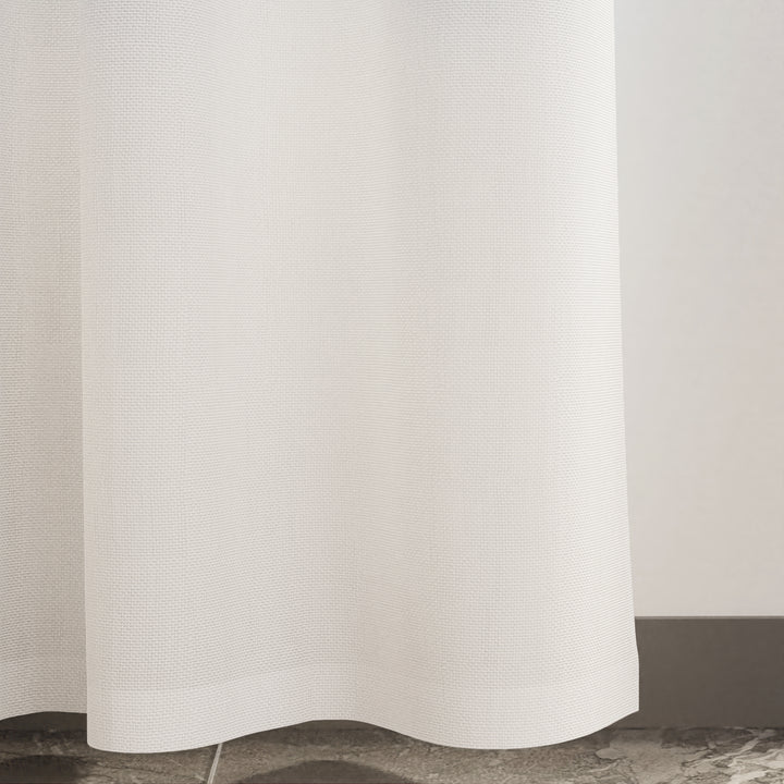 Canvas White Curtain (Pack of 1)