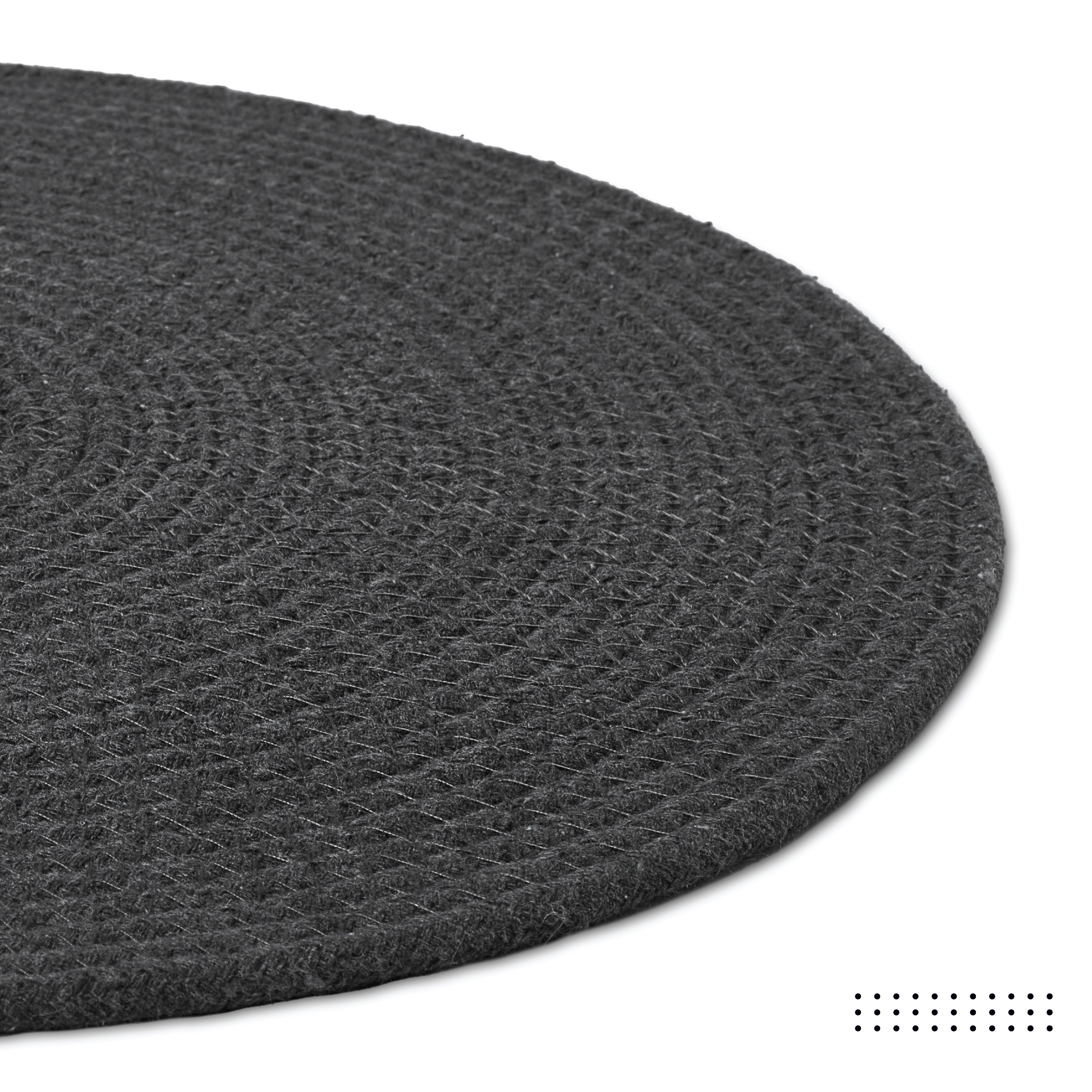 Cotton Dark Grey Placemat (Pack of 2)