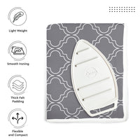 20s Sheeting Grey Tiles Ironing Mat (Pack of 1)