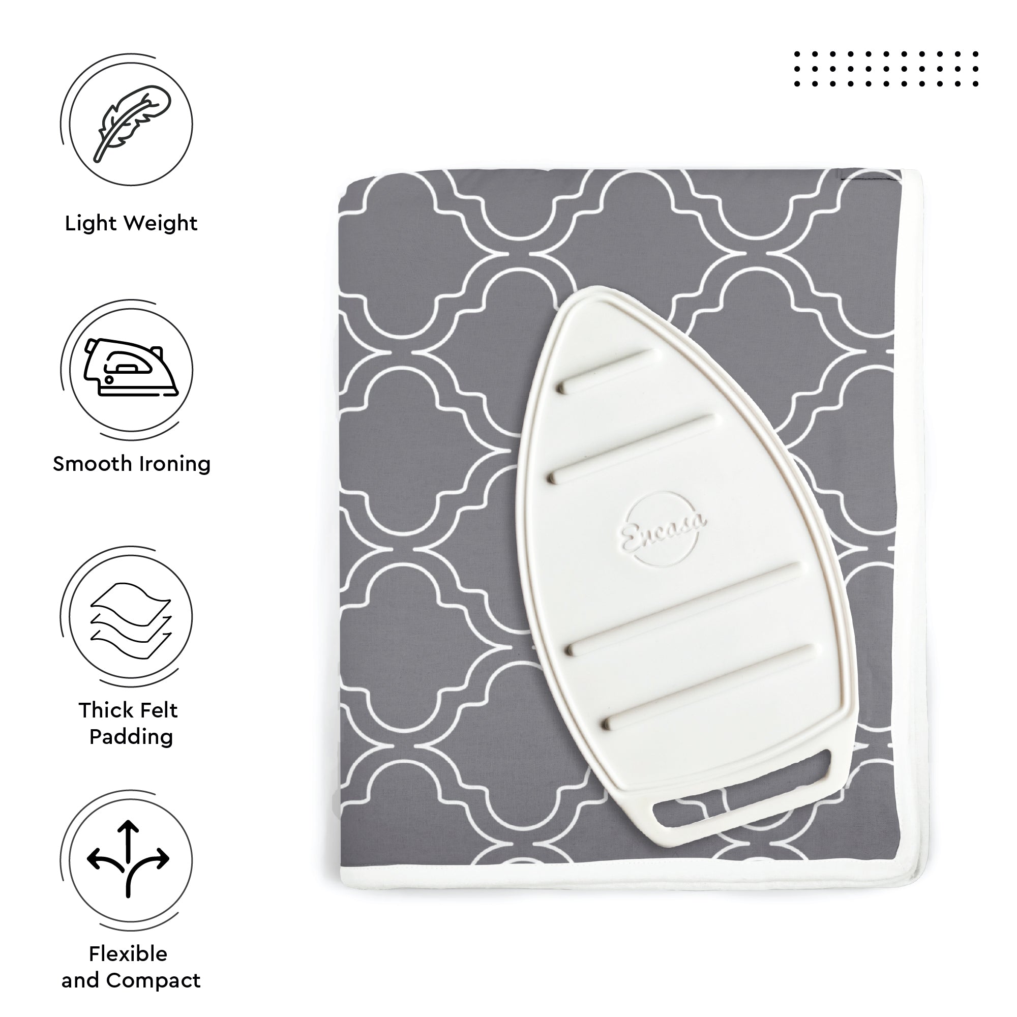 Grey Tiles Ironing Mat (Pack of 1)