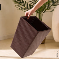 PU-Leather Copper Leather Dustbin