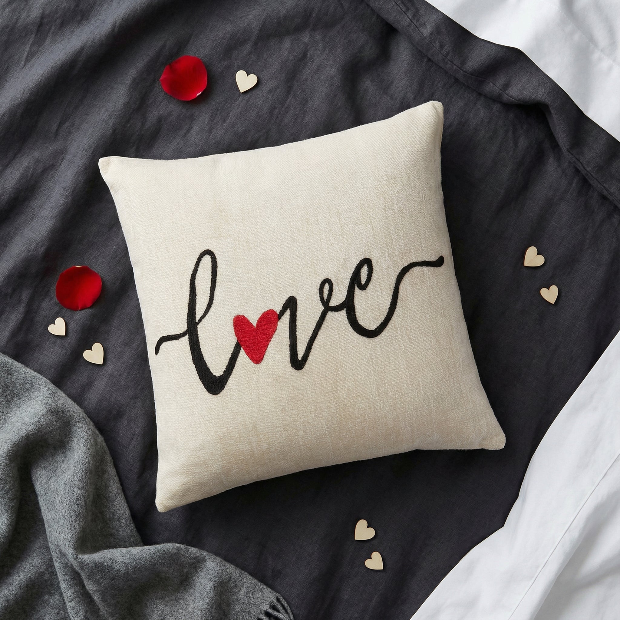 Love - Natural Cushion Cover