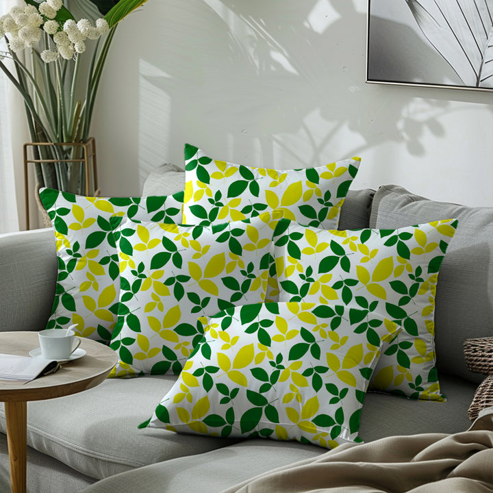 Micro Leaves Cushion Cover