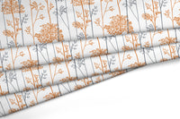 Printed Satin Fabric by Meter | Wide - 58 Inch Width (147 cm) | Soft Polyester Cloth for Curtains, Cushion Covers, Dresses, Kurtis, Crafts, Craft Sewing & Home Decor