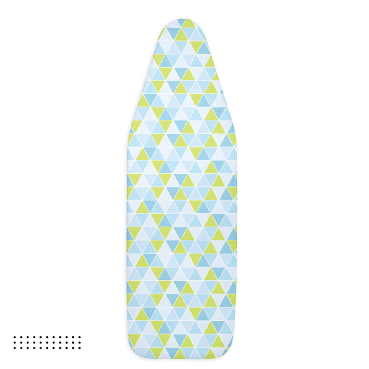 20s Cotton Twill Triangles Aqua Ironing Board Cover (Pack of 1)