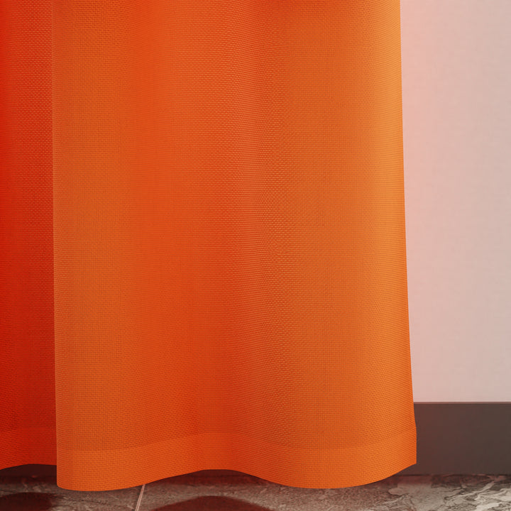 Canvas Orange Curtain (Pack of 1)