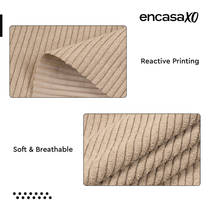 Corduroy Fabric by the Meter, 59" Wide Premium 238 GSM Polyester Upholstery & Sewing Material, Soft Ribbed Fabric for Sofa/Cushion Covers, Trousers, Curtains & DIY Crafts