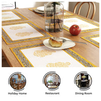 Cotton Yellow-01 Placemat (Pack of 6)