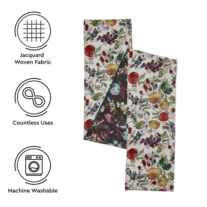 Cotton Fruit Table Runner+Placemat (Pack of 7)