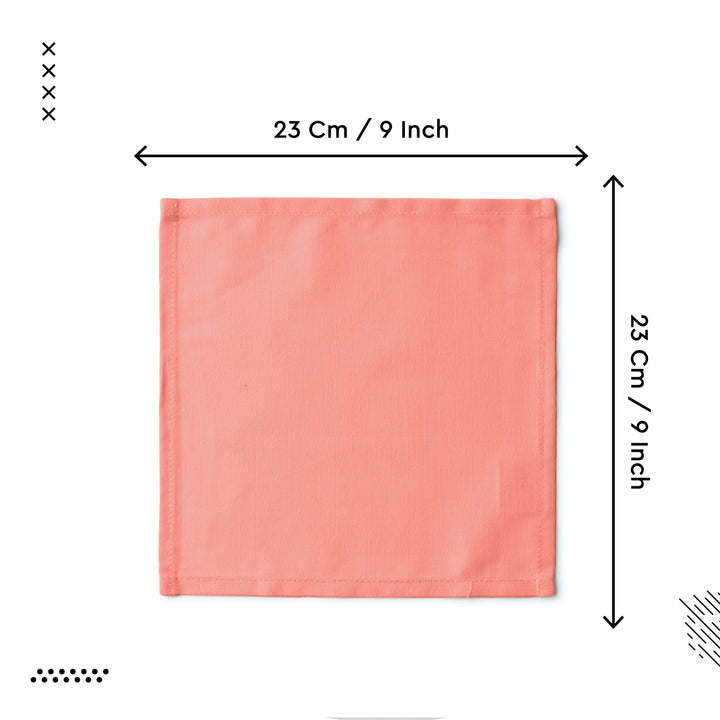 Canvas Coral Table Napkin (Pack of 12)