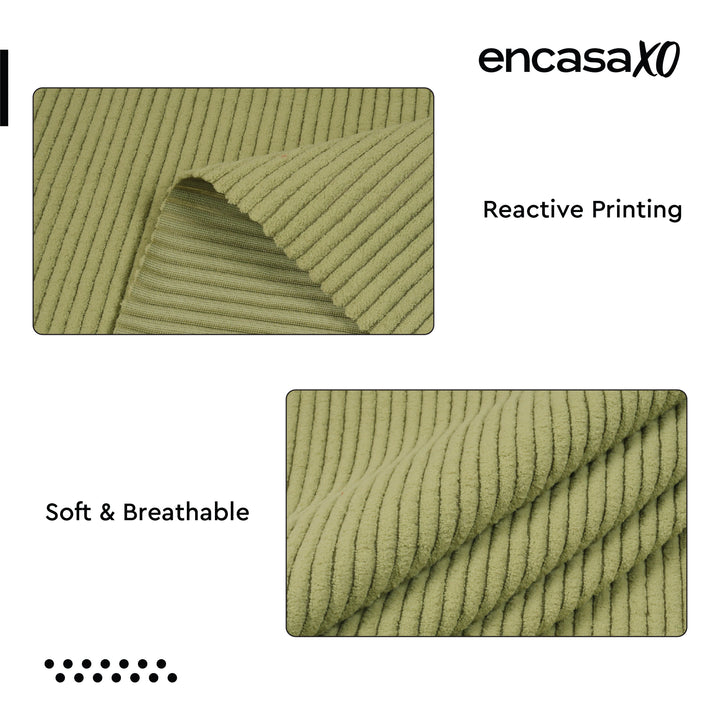 Corduroy Fabric by the Meter, 59" Wide Premium 238 GSM Polyester Upholstery & Sewing Material, Soft Ribbed Fabric for Sofa/Cushion Covers, Trousers, Curtains & DIY Crafts