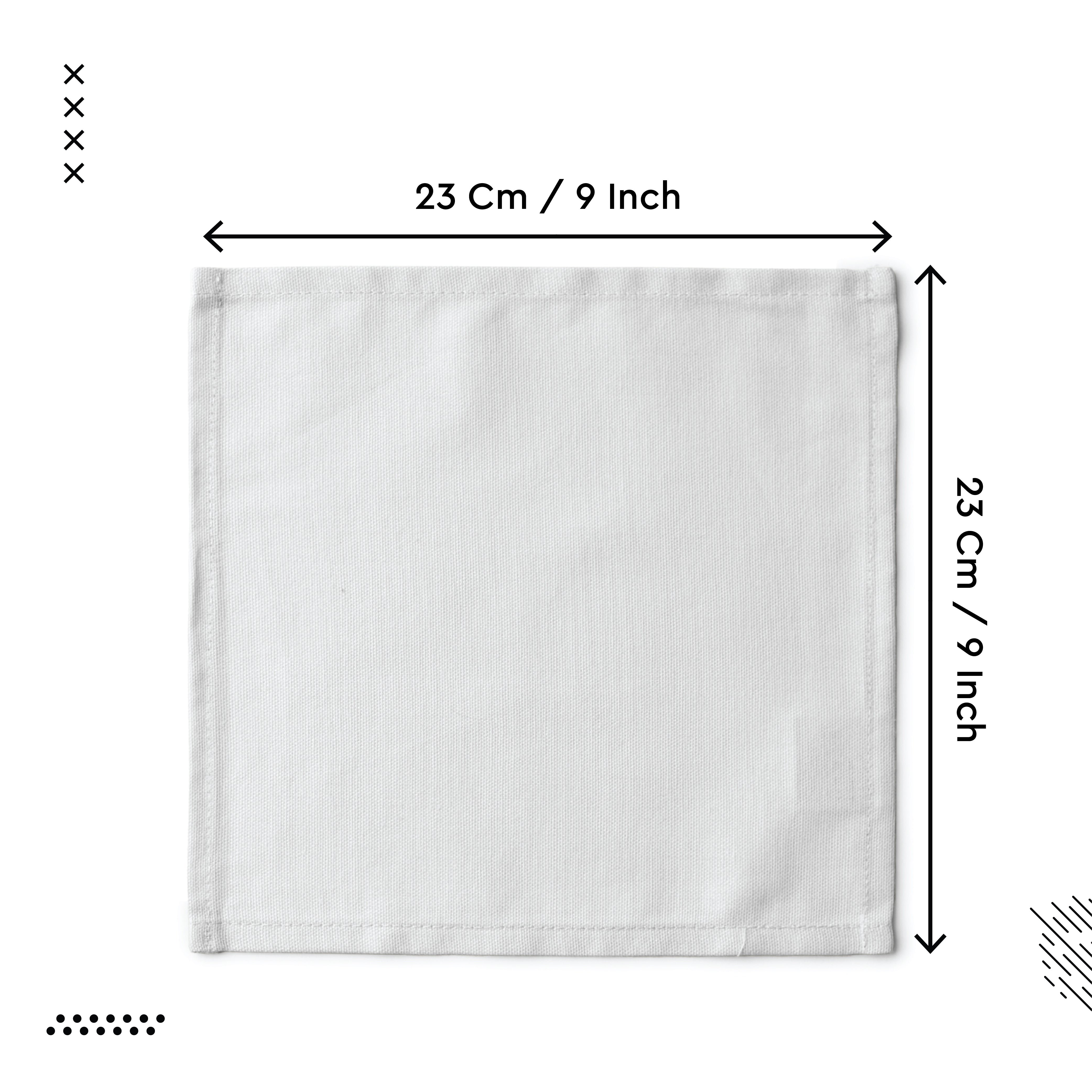 Canvas White Table Napkin (Pack of 12)