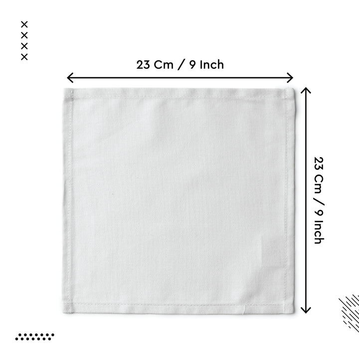 Canvas White Table Napkin (Pack of 12)