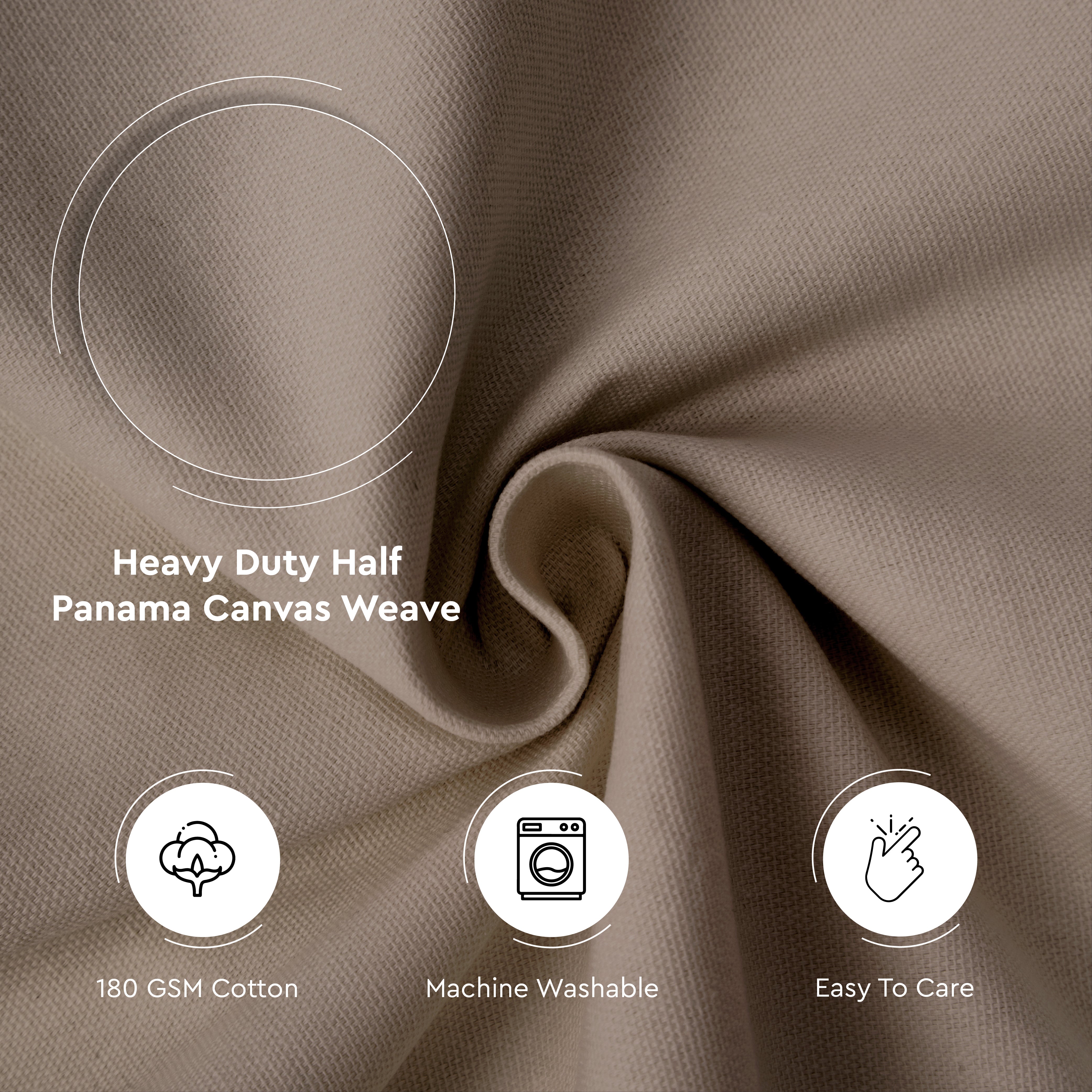 Mercerised Cotton Canvas Fabric, 100x150 cm Wide | Sold by the Metre, Cut to Length | Fabric For Cushions, Sofa Covers, Light Upholstery, Embroidery, Dress Material