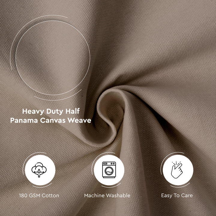 Mercerised Cotton Canvas Fabric, 100x150 cm Wide | Sold by the Metre, Cut to Length | Fabric For Cushions, Sofa Covers, Light Upholstery, Embroidery, Dress Material