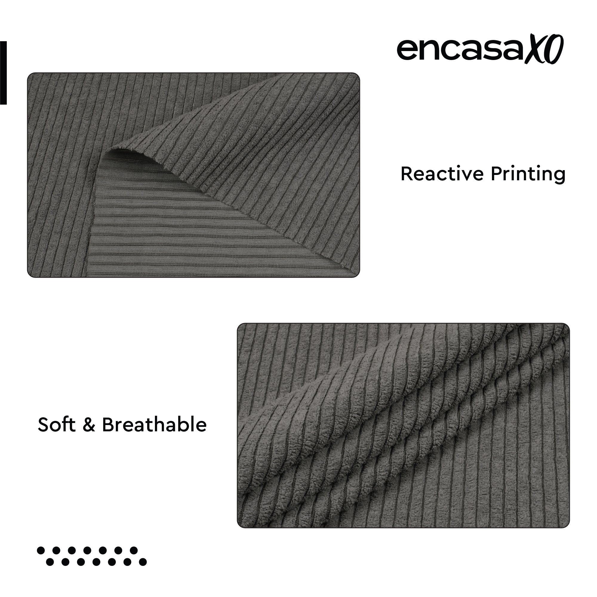 Corduroy Fabric by the Meter, 59" Wide Premium 238 GSM Polyester Upholstery & Sewing Material, Soft Ribbed Fabric for Sofa/Cushion Covers, Trousers, Curtains & DIY Crafts