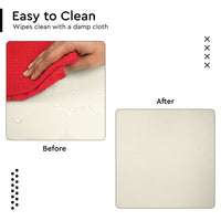 Polyester Cream Table Cloth (Pack of 1)