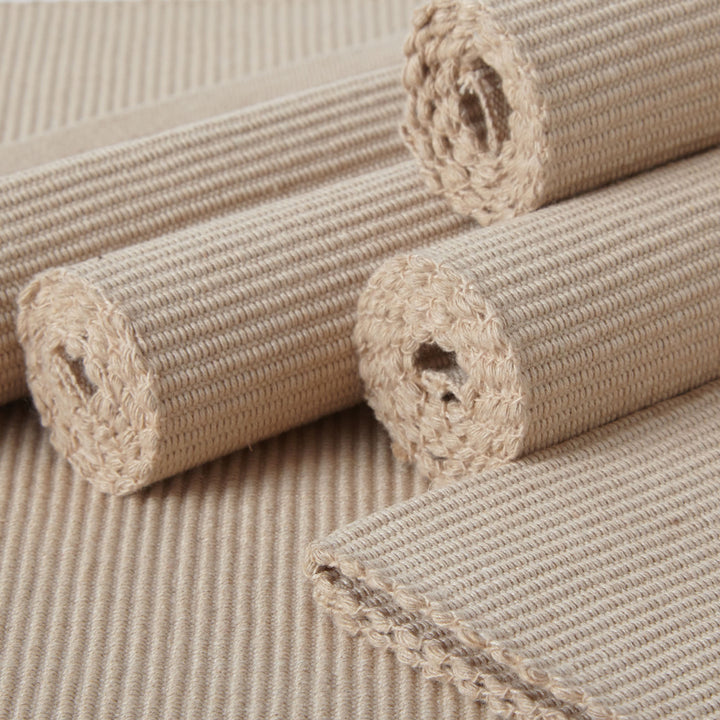 Cotton Solid Beige Placemat (Pack of 6)
