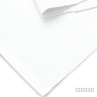 Ribbed Cotton White Table Runner (Pack of 1)
