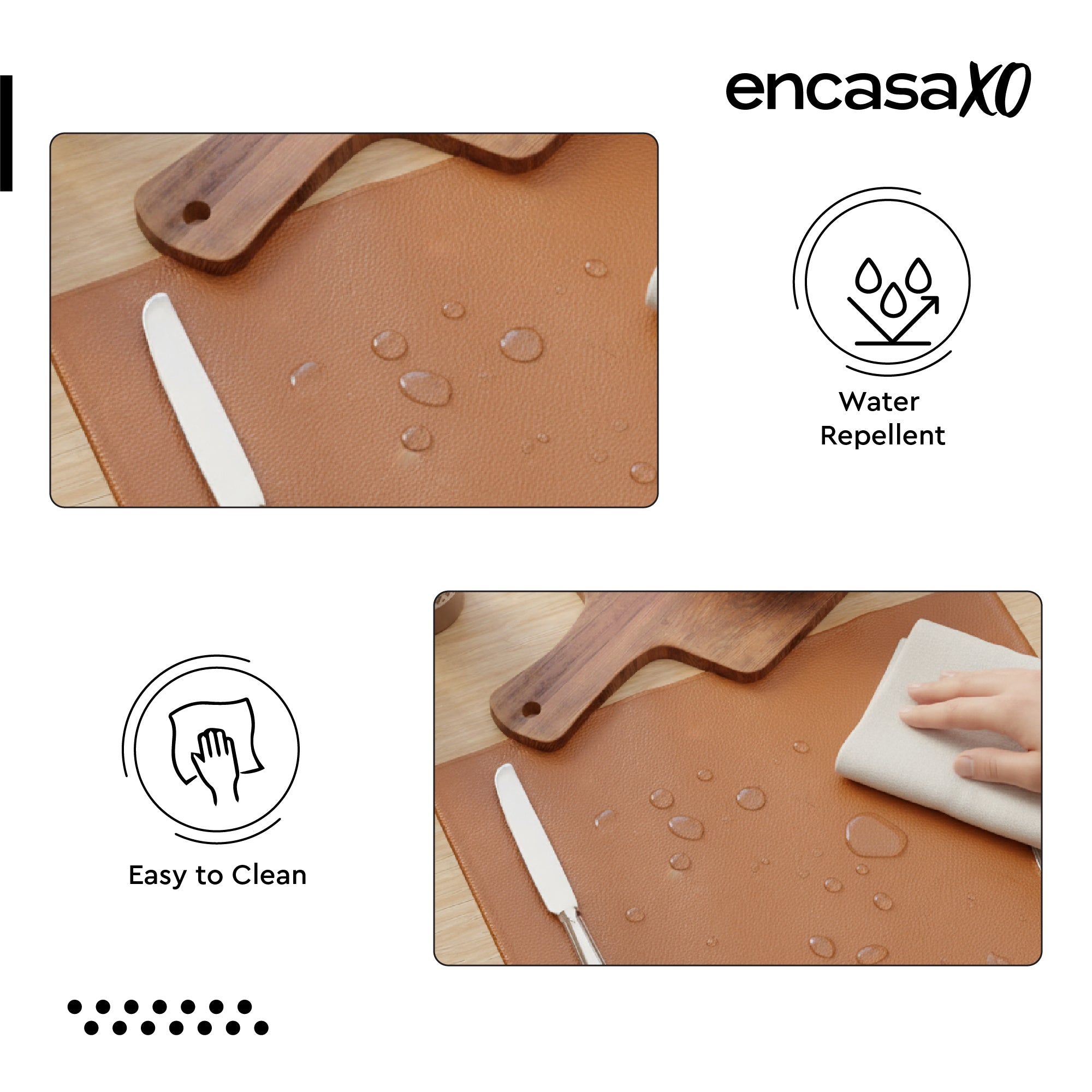 Faux Leather Tan Placemat