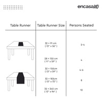Chenille Grey Table Runner