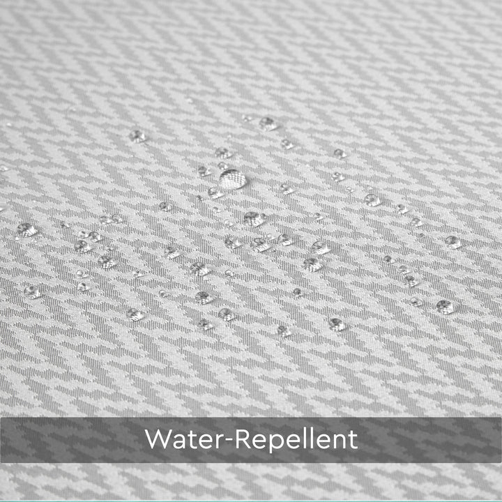 Polyester ZZ Light Grey Shower Curtain (Pack of 1)