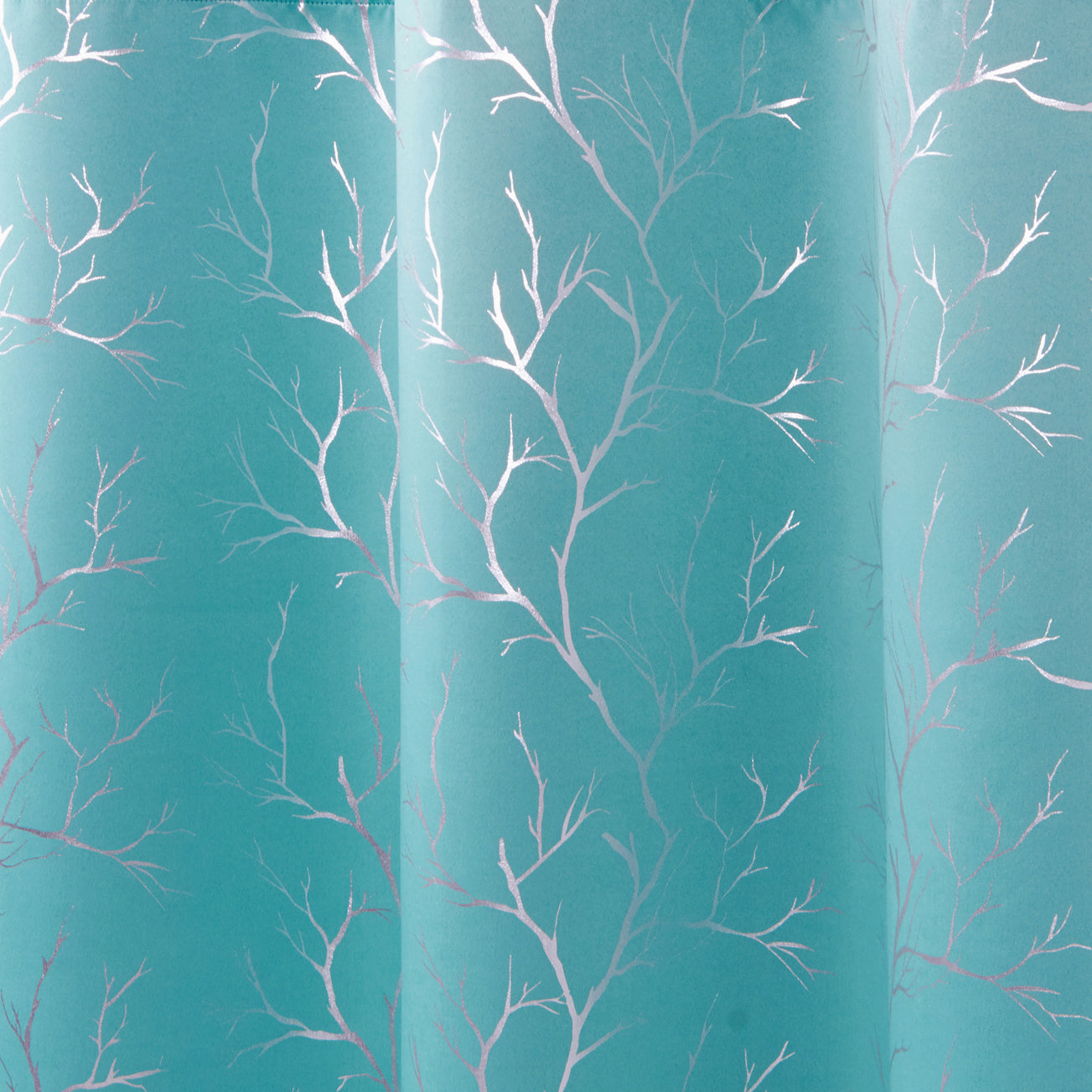 Blackout Polyester Fabric by Meter, 100x122 cm | Blocks Light, Heat & Noise, For Curtains, Cushion Covers, Door & Window Drapes - Foil Star Print