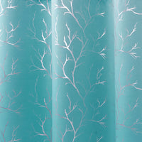 Blackout Polyester Fabric by Meter, 100x122 cm | Blocks Light, Heat & Noise, For Curtains, Cushion Covers, Door & Window Drapes - Foil Star Print