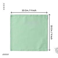 Cotton Mint Green Table Napkins (Pack of 12)