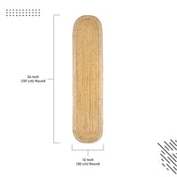 Jute Off White & Jute Natural Bleach Table Runner