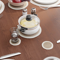Cotton Beige & Off White Dinning Table Combo (Pack of 11)