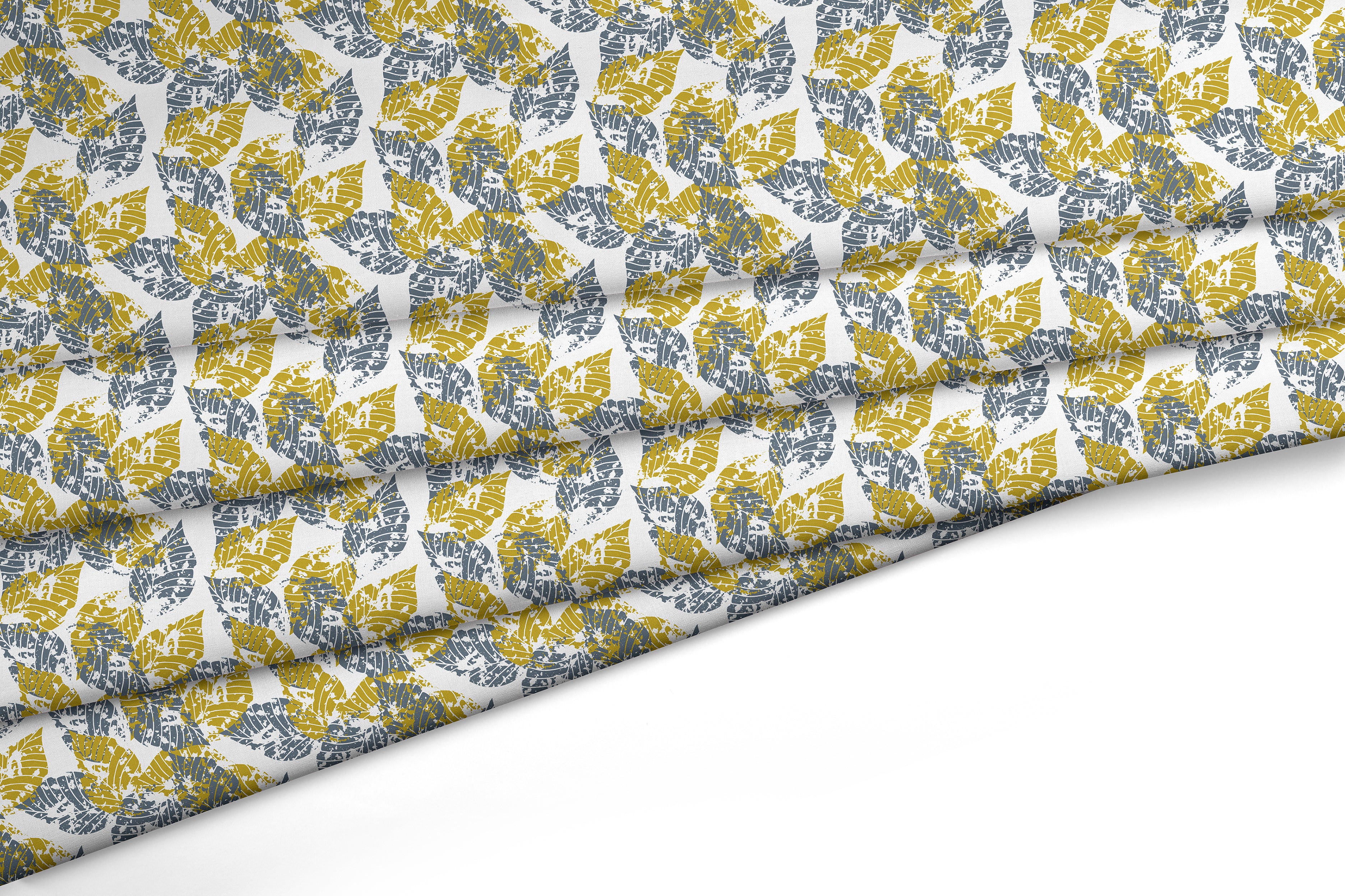 Polyester Printed Dry Leaves Fabric (Pack of 1)