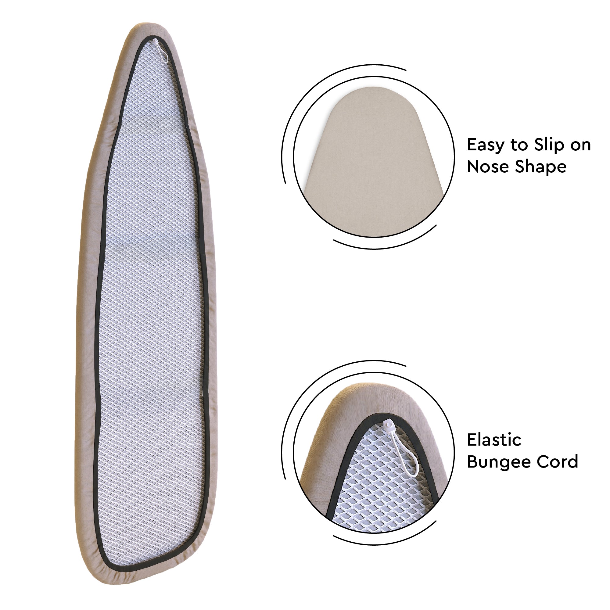 Canvas Light Grey Ironing Board Cover