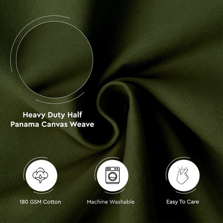 Mercerised Cotton Canvas Fabric, 100x150 cm Wide | Sold by the Metre, Cut to Length | Fabric For Cushions, Sofa Covers, Light Upholstery, Embroidery, Dress Material