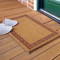 Coir Door Mats for Home Entrance Thick Anti-slip Welcome Doormat with PVC Back | Ideal for Indoor, Outdoor, Patio, Home and Office | Durable and Easy to Clean