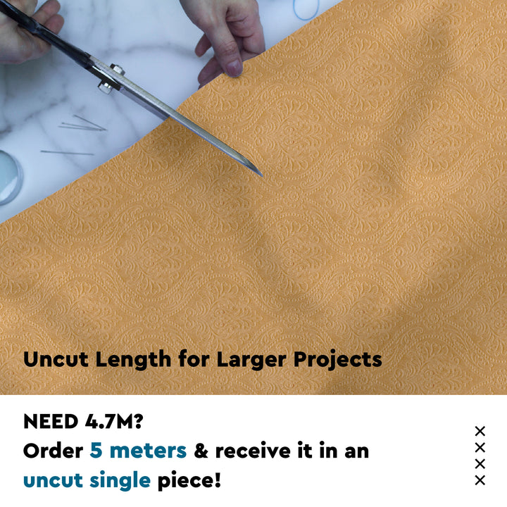 Embossed Velvet Gold Fabric