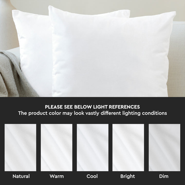 Velvet White Cushion Cover (Pack of 2)