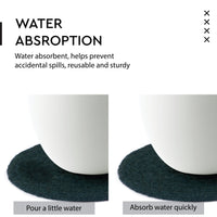 Cotton Dark Green Coaster