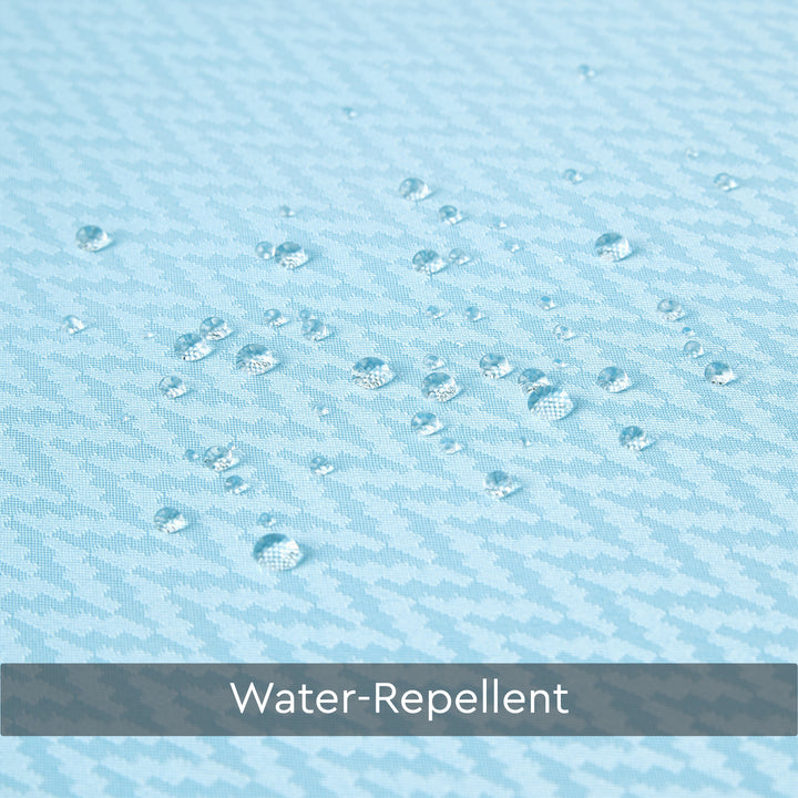 Polyester ZZ Light Blue Shower Curtain (Pack of 1)