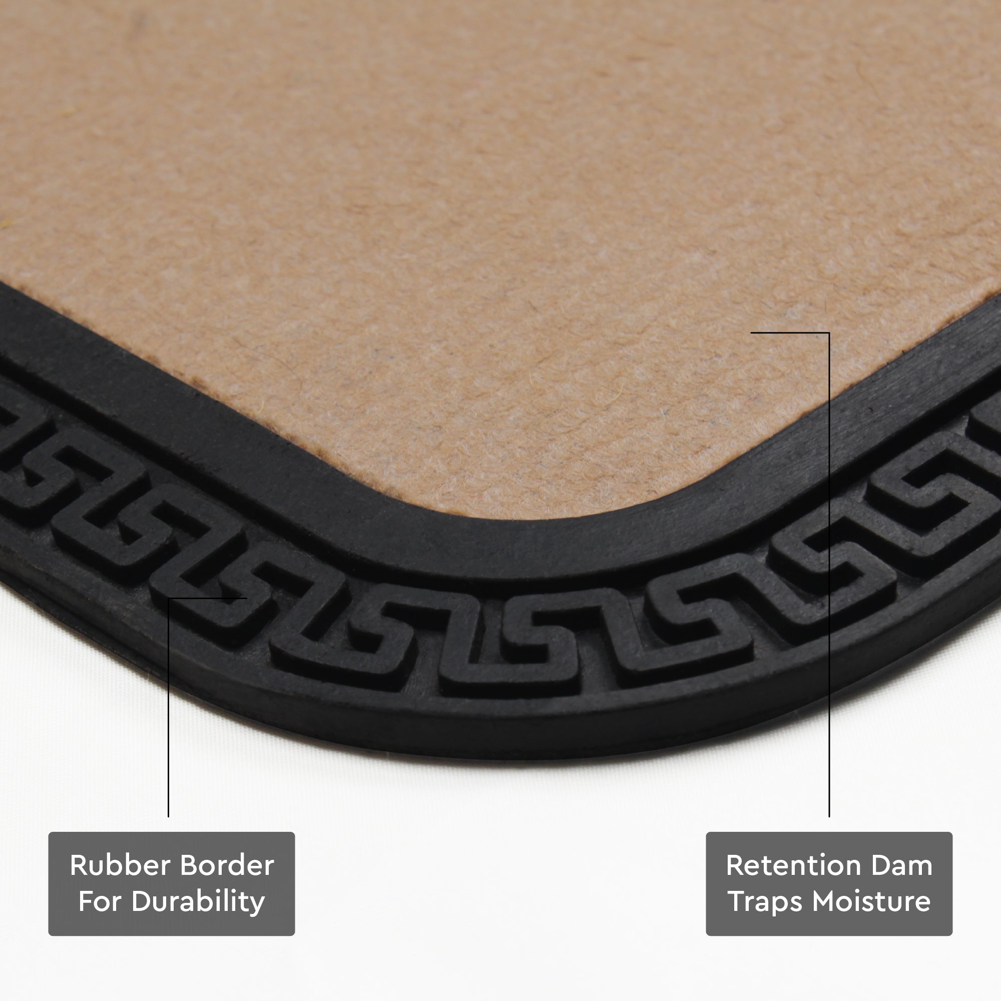 Polypropylene Main Door Entrance Mats Welcome Mat with Rubber Border | Anti Slip Rubber Backing | Ideal for Home, Outdoor, Balcony, Office | Pack of 1
