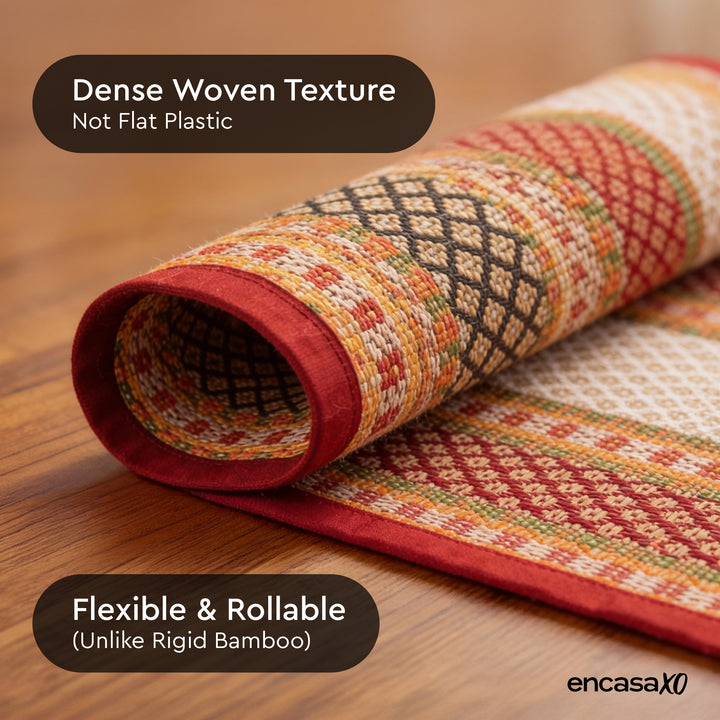 Madur Kathi Red Placemat (Pack of 4)