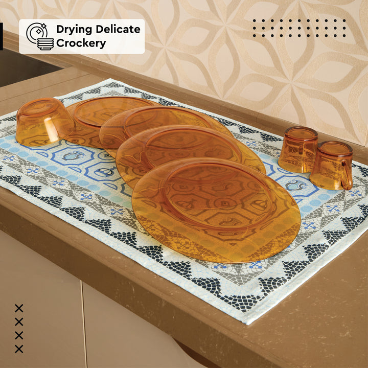 Cotton Mosaic Combo Kitchen Towel